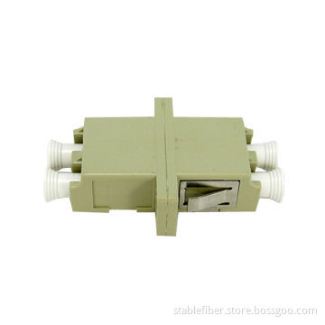LC Fiber Optic Adapter with SM Ceramic Sleeve, Available in Duplex Type, Used for Telecommunication